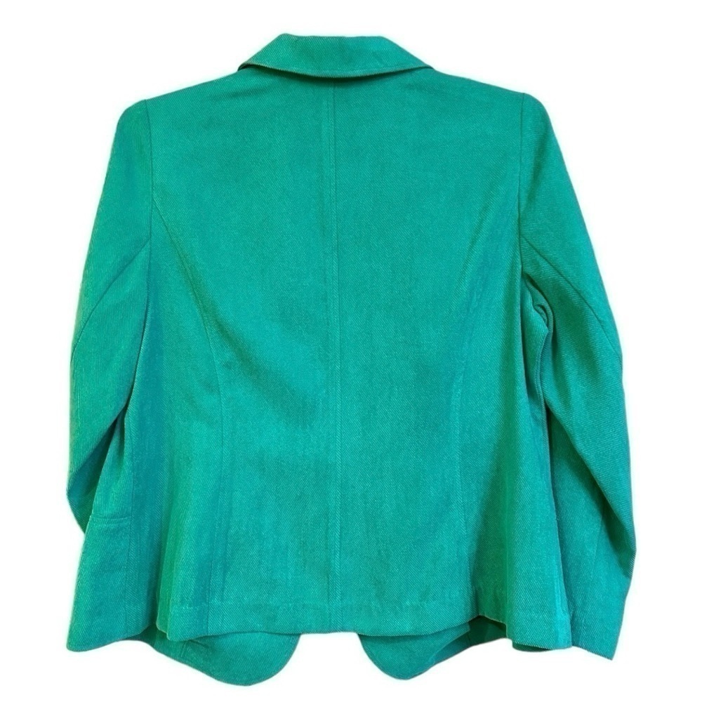R•Q•T WOMAN, TEAL GREEN, 3 BUTTON JACKET. DRESSY OR CASUAL WEAR. SIZE 1X - Picture 3 of 7